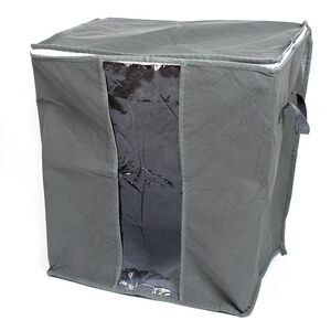 Quilts Clothes Storage Bag Closet Organizer Container 7.3"x11"x18.8" Gray
